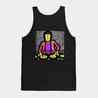 DJ on the Decks Pop-Art Tank Top